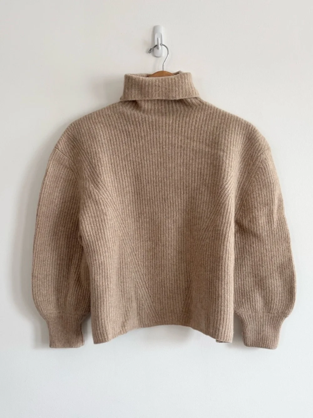 7115 by Szeki Yak and Wool Turtleneck Sweater Wheat Brown - Picture 2 of 15